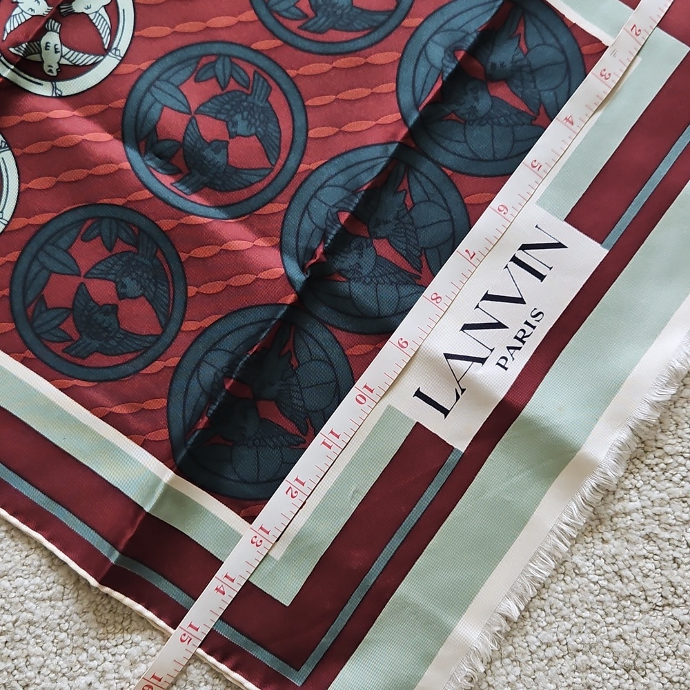 Two vintage scarves by Lanvin & Liberty - Picture 4 of 10